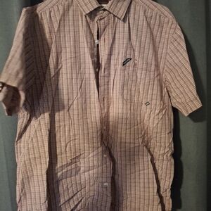 Ecko Unlimited Brown Plaid Casual Shirt